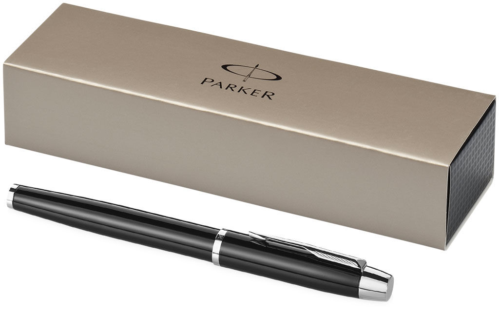 Чорнильна ручка Parker IM, колір суцільний чорний, срібний