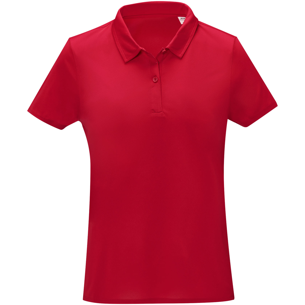 Женская cool fit  футболка поло с короткими рукавами Deimos, цвет красный  размер XS - 39095210- Фото №3