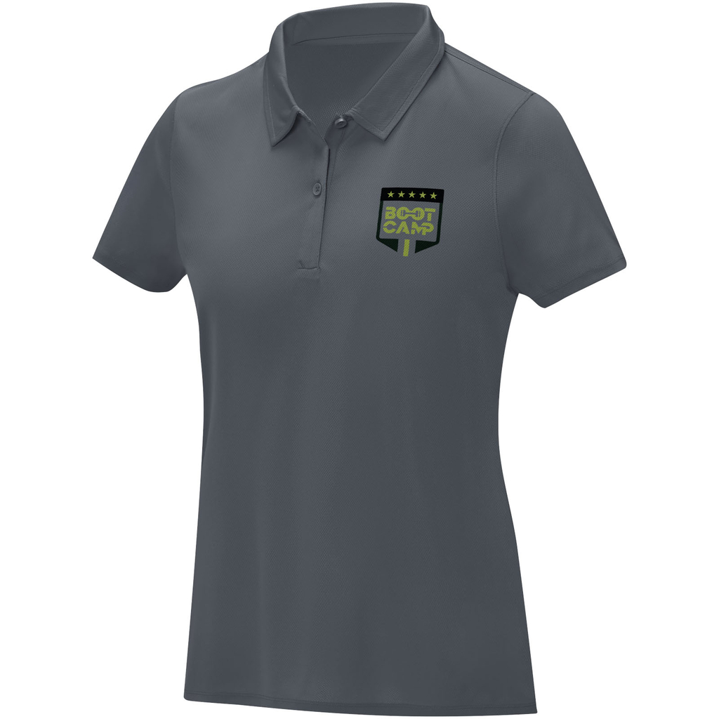 Жіноча cool fit футболка поло з короткими рукавами Deimos, колір сірий  розмір 3XL - 39095826- Фото №2