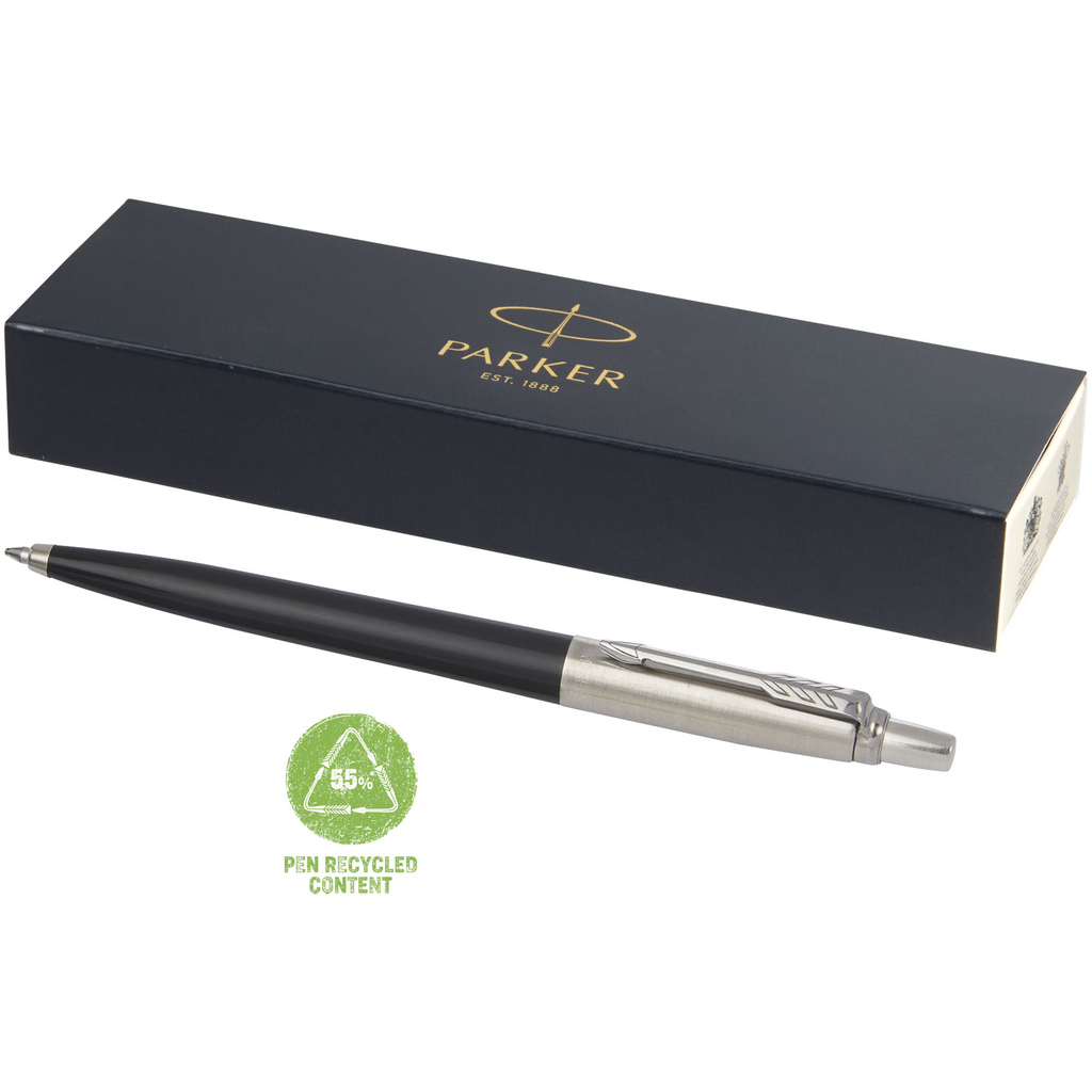 Кулькова ручка Parker Jotter Recycled, колір суцільний чорний - 10782390- Фото №1