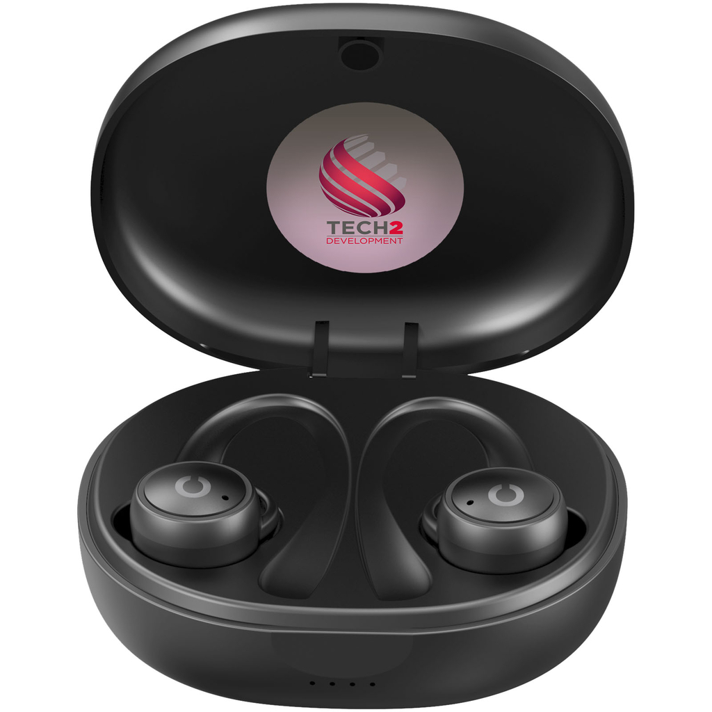 Prixton TWS160S sport Bluetooth® 5.0 спортивні навушники, колір суцільний чорний - 2PA06790- Фото №2