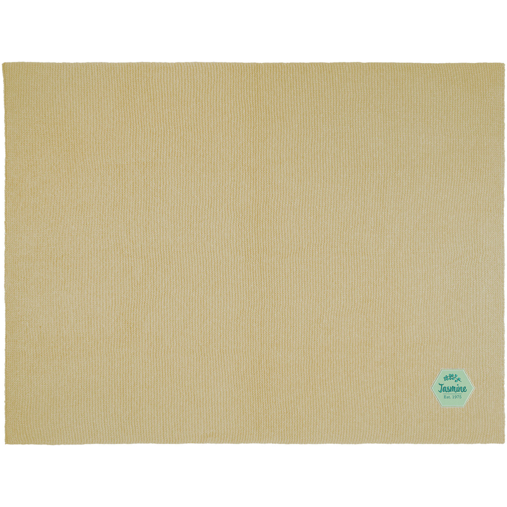 Вязанное одеяло Suzy 150 x 120 см из полиэстера, сертифицированного по стандарту GRS, цвет бежевый - 11333602- Фото №2