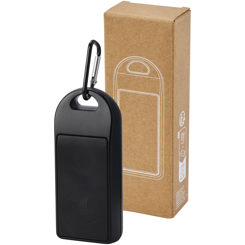 Колонка Bluetooth® Omni 3W IPX4 RCS із переробленого пластику, колір чорний - 12433390- Фото №6