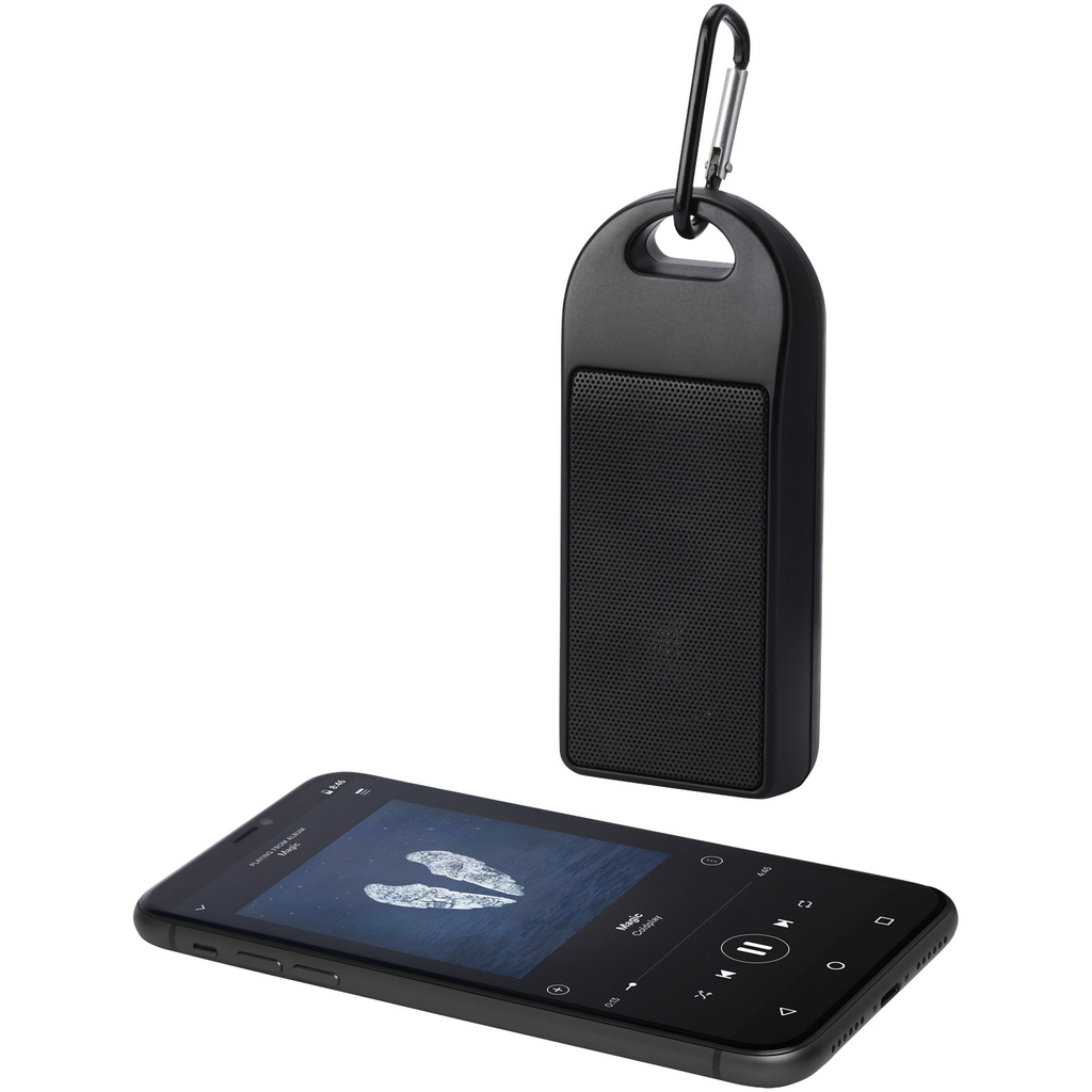 Колонка Bluetooth® Omni 3W IPX4 RCS із переробленого пластику, колір чорний - 12433390- Фото №7