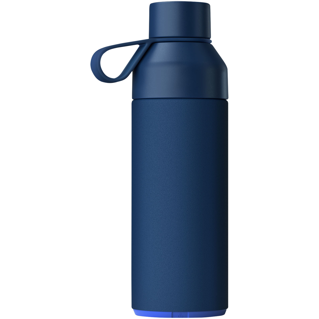 Бутылка для воды Ocean Bottle объемом 500 мл с вакуумной изоляцией, цвет синий - 10075151- Фото №4