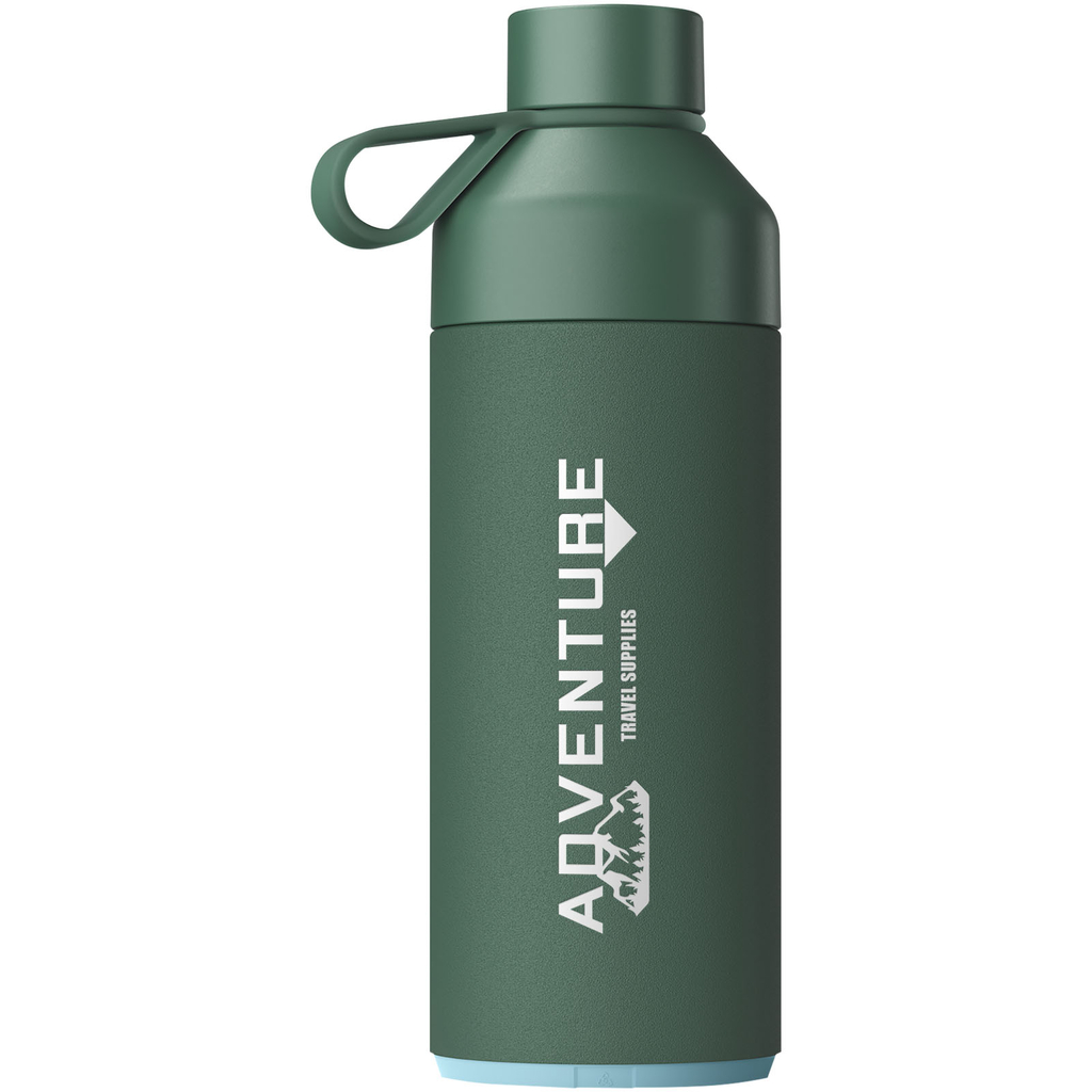 Пляшка для води Big Ocean Bottle 1000 мл з вакуумною ізоляцією, колір зелений - 10075364- Фото №2