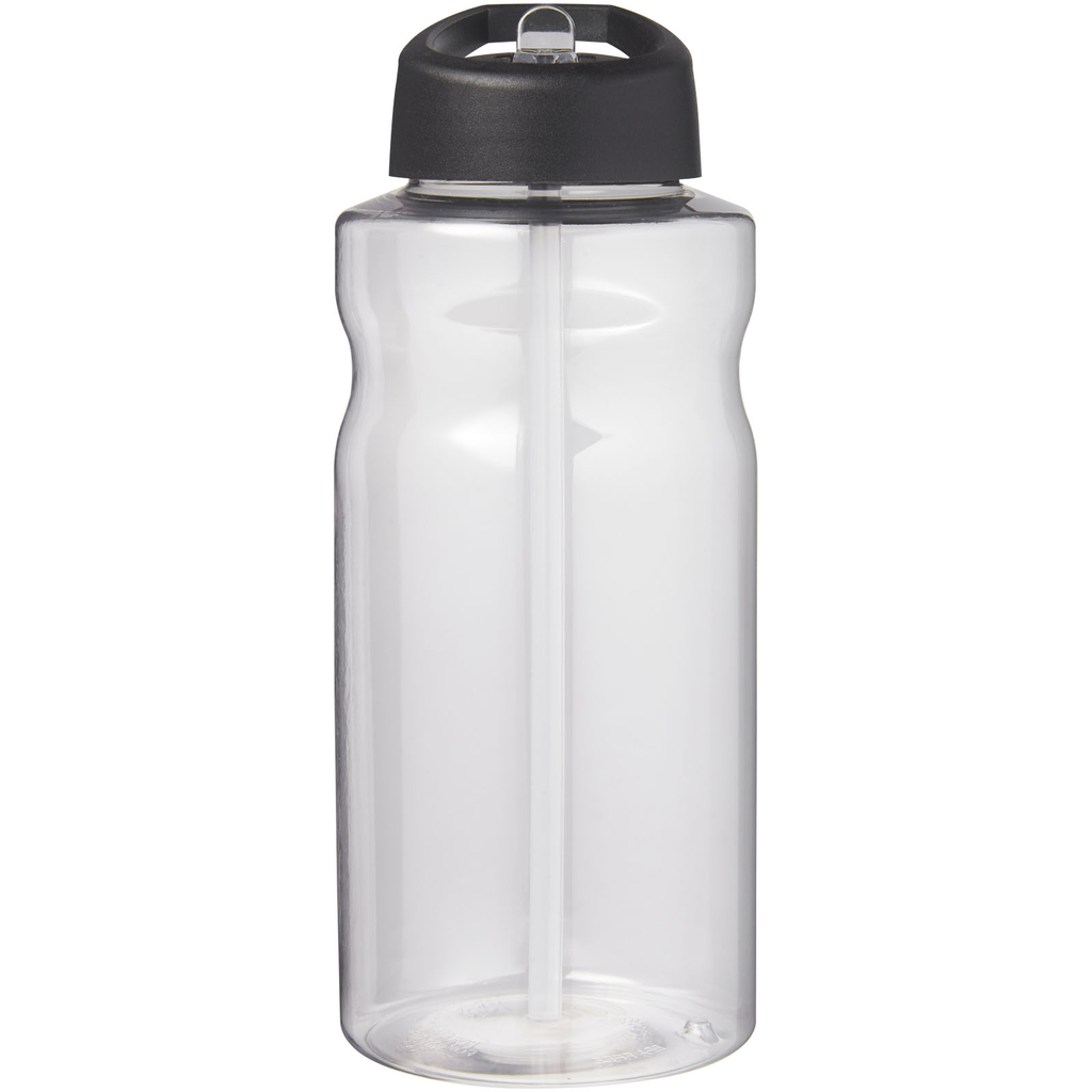 Спортивна пляшка H2O Active® Big Base об’ємом 1 л, колір чорний - 21017690- Фото №3
