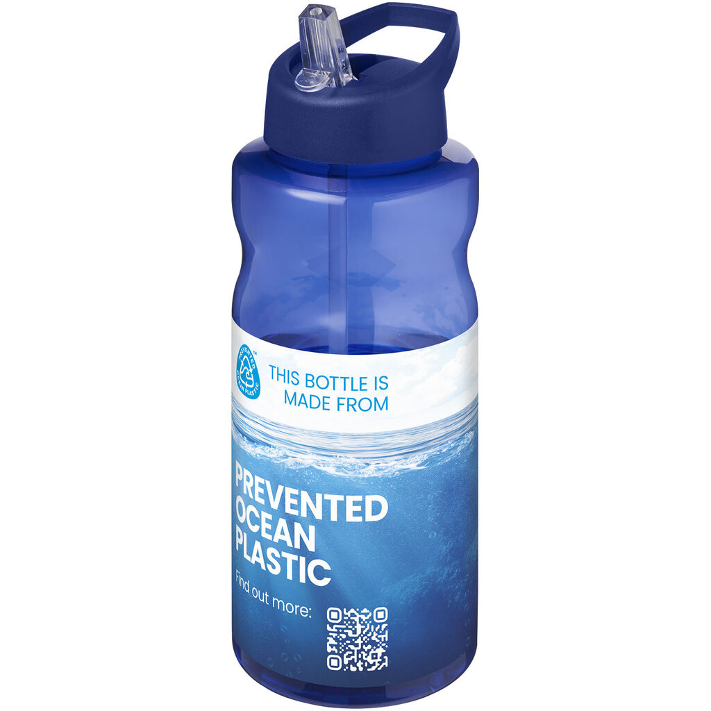 H2O Active® Eco Big Base спортивна пляшка об'ємом 1 літр синій - 21017952- Фото №2