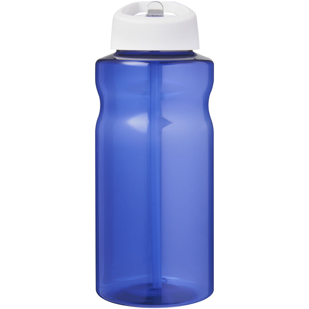 H2O Active® Eco Big Base спортивная бутылка с крышкой и носиком объемом 1 литр синий, белый - 21017992- Фото №3