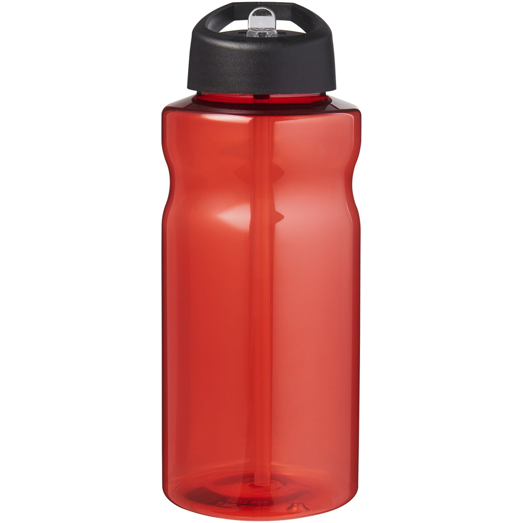 H2O Active® Eco Big Base спортивная бутылка с крышкой и носиком объемом 1 литр, цвет красный, черный - 21017995- Фото №3