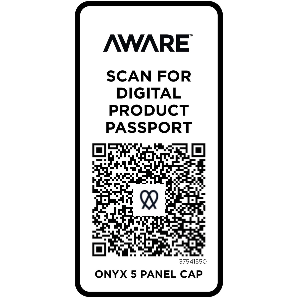 Onyx с 5 панелями Aware™ кепка из переработанных материалов, цвет темно-синий - 37541550- Фото №5