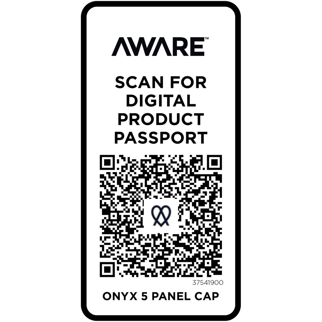 Onyx с 5 панелями Aware™ кепка из переработанных материалов, цвет сплошной черный - 37541900- Фото №5