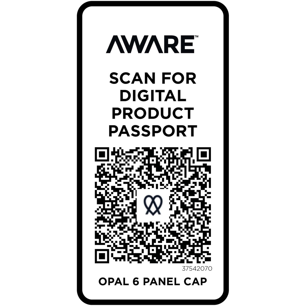 Opal з 6 панелями Aware™ кепка із перероблених матеріалів, колір бежевий - 37542070- Фото №5