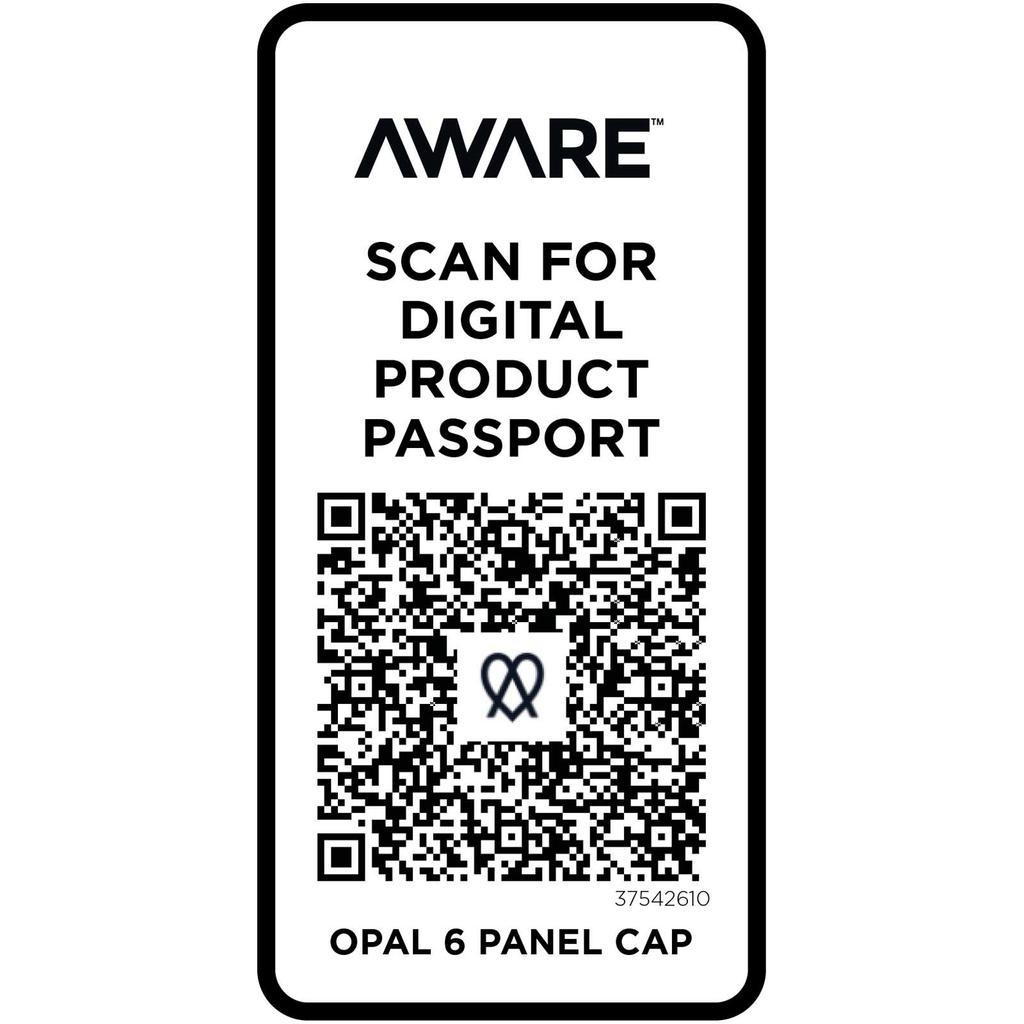 Opal с 6 панелями Aware™ кепка из переработанных материалов, цвет зеленый - 37542610- Фото №5