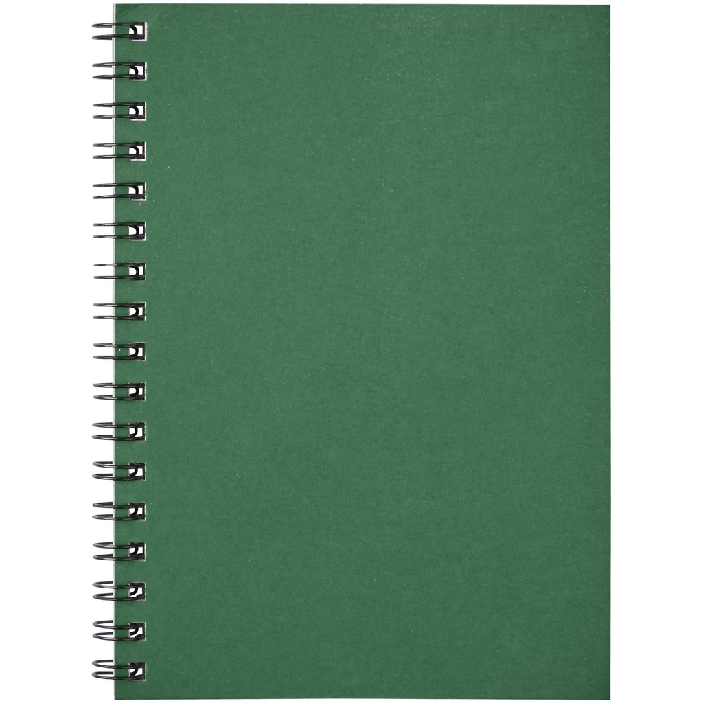 Блокнот Desk-Mate® A6 цветной на спирали, цвет зеленый - 21018860- Фото №3