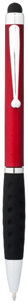 Кулькова ручка-стилус Ziggy, колір червоний, суцільний чорний