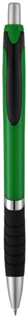 Кулькова ручка Turbo, колір зелений, суцільний чорний
