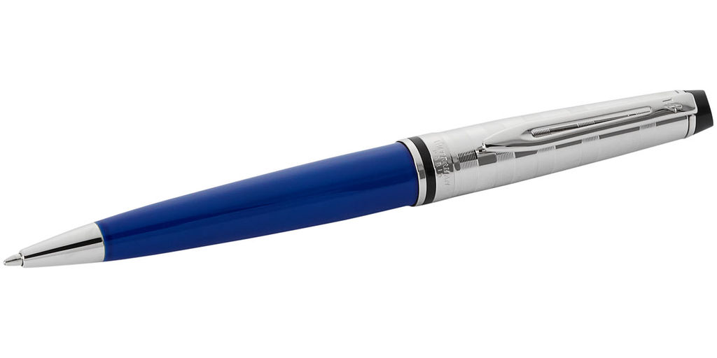 Кулькова ручка Expert de luxe, колір синій, срібний