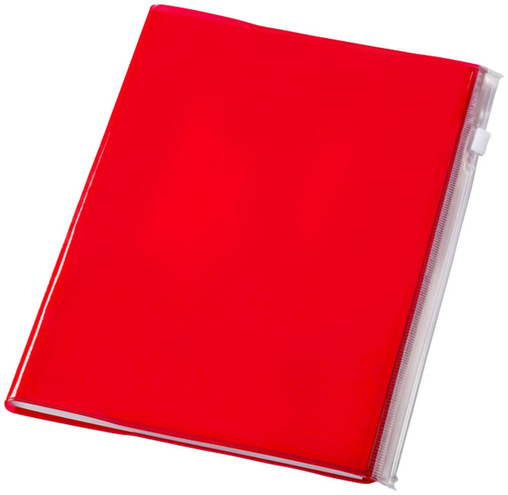 Блокнот Escape А5, цвет красный прозрачный