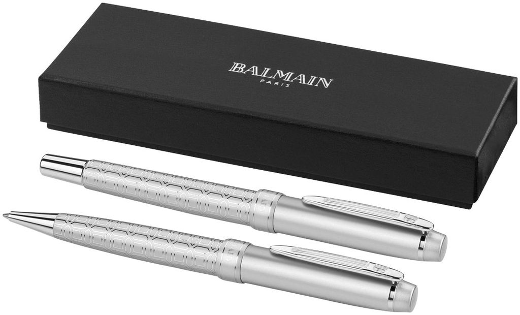 Подарунковий набір ручок, колір срібний