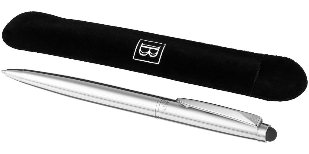 Шариковая ручка-стилус, цвет хром