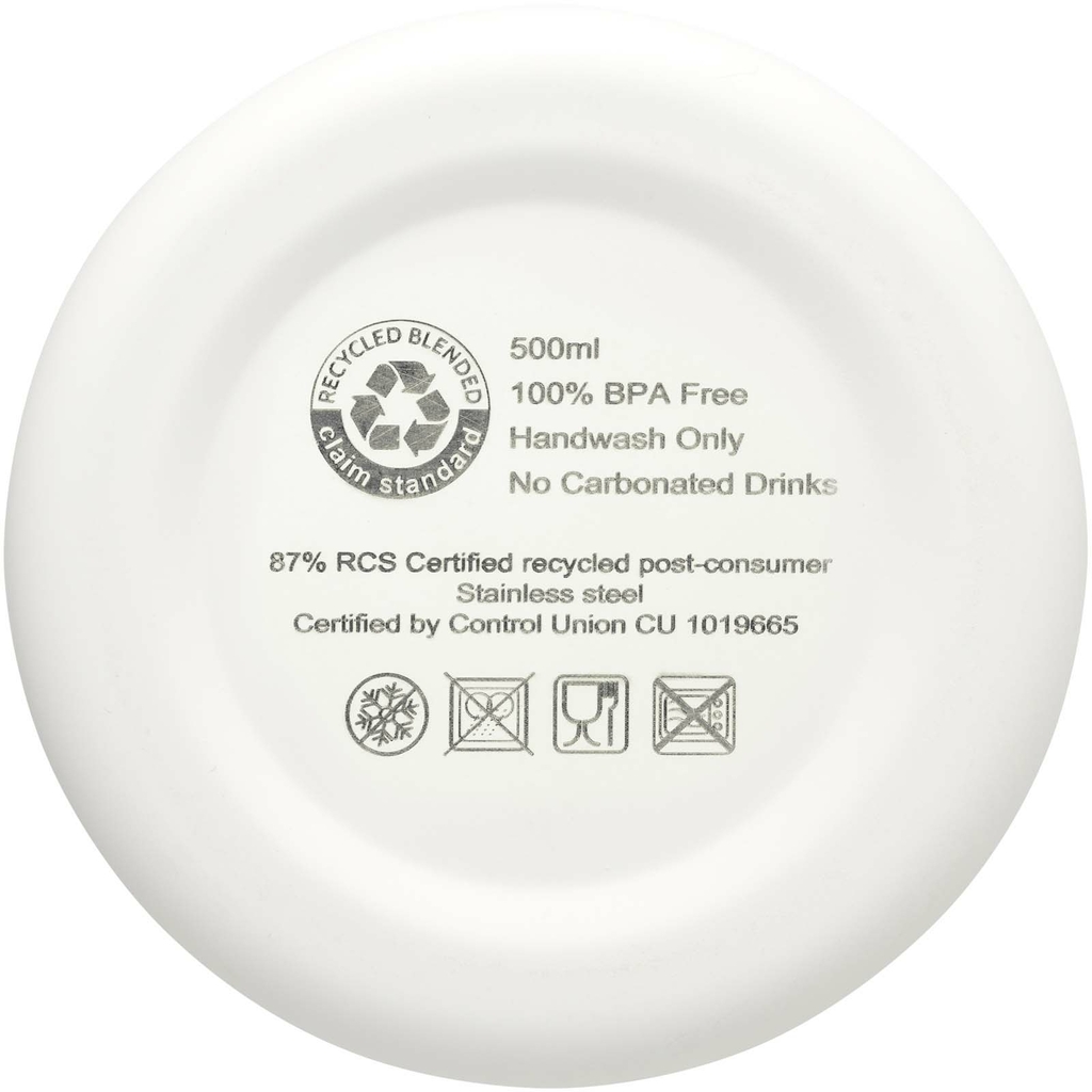 Spring мідна пляшка з вакуумною ізоляцією, сертифікована згідно RCS, 500 мл, колір білий - 10079801- Фото №7
