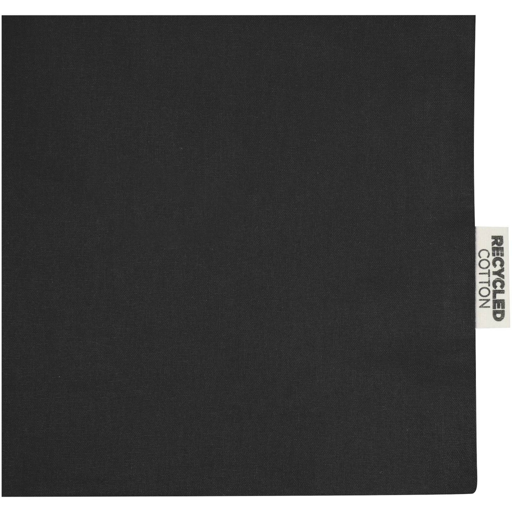 Madras эко- сумка из переработанного хлопка, плотностью 140 г/м², цвет сплошной черный - 12073390- Фото №6