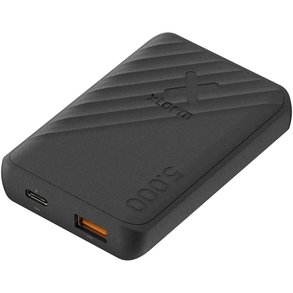 Xtorm Go2 портативное зарядное устройство с быстрой зарядкой, 12 Вт, 5000 мАч, цвет сплошной черный - 12440990- Фото №7