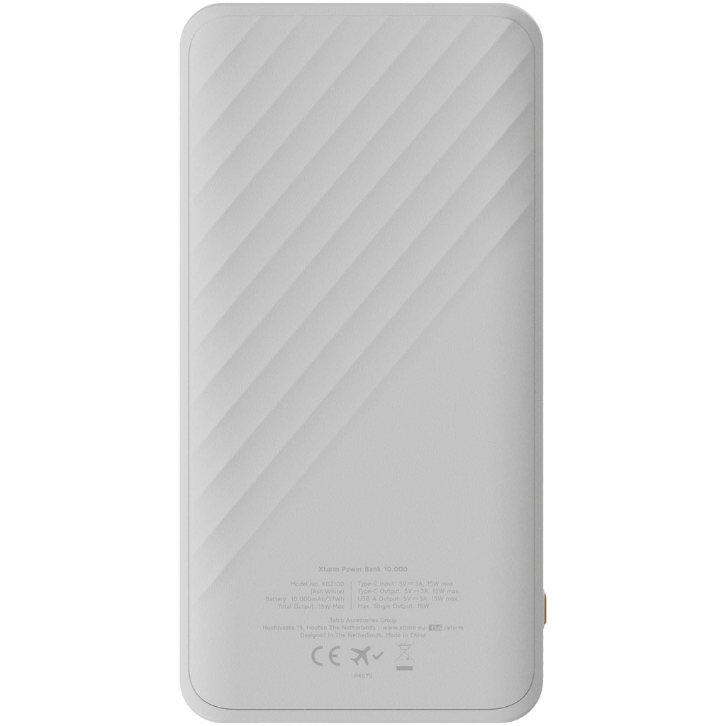 Xtorm XG210 Go2 портативное зарядное устройство с быстрой зарядкой, 15 Вт, 10 000 мАч, цвет белый - 12441106- Фото №4