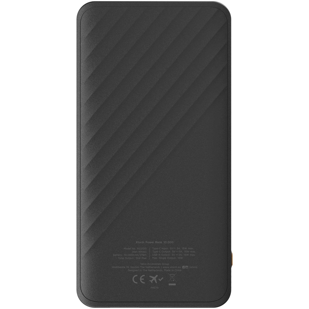 Xtorm XG210 Go2 портативное зарядное устройство с быстрой зарядкой, 15 Вт, 10 000 мАч, цвет сплошной черный - 12441190- Фото №4