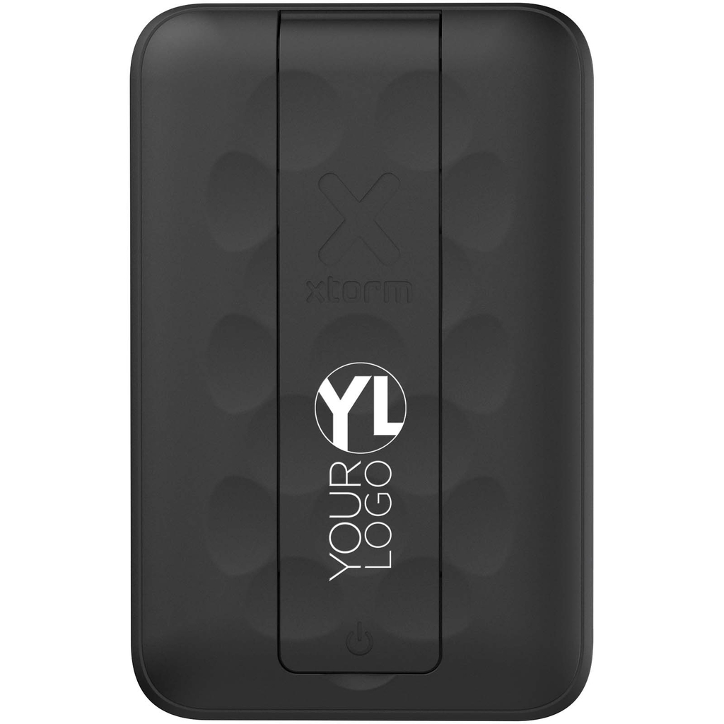 Xtorm FS5W101 магнитное беспроводное портативное зарядное устройство емкостью 10 000 мАч, цвет сплошной черный - 12441390- Фото №2