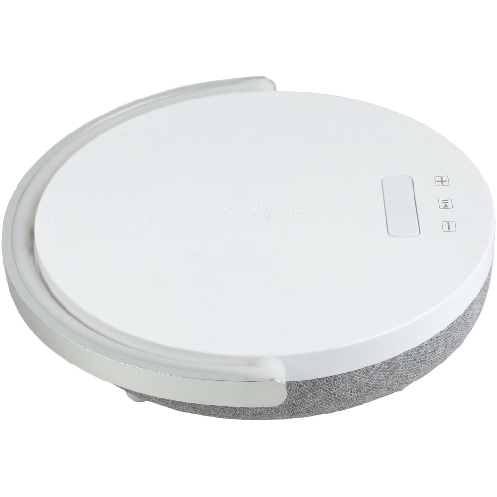 Prixton динамік Bluetooth® 4-в-1 потужністю 10 Вт зі світлодіодним підсвічуванням та базою для бездротової зарядки, колір білий - 2PA16001- Фото №2