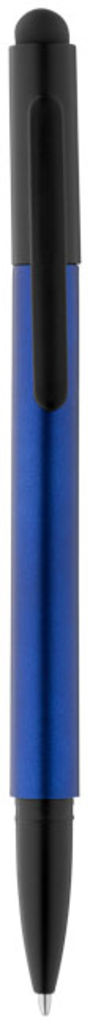 Шариковая ручка-стилус Gorey, цвет ярко-синий, сплошной черный