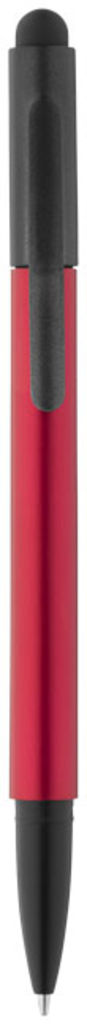 Кулькова ручка-стилус Gorey, колір червоний, суцільний чорний