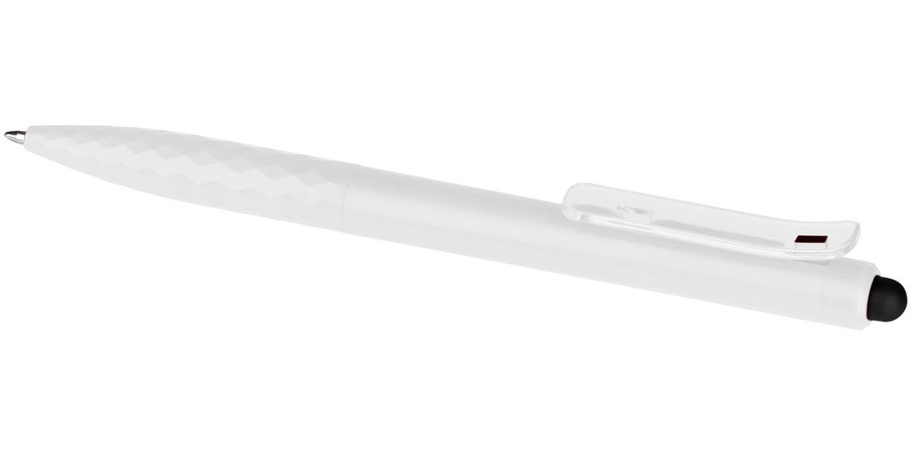 Кулькова ручка-стилус Tri Click Clip, колір білий