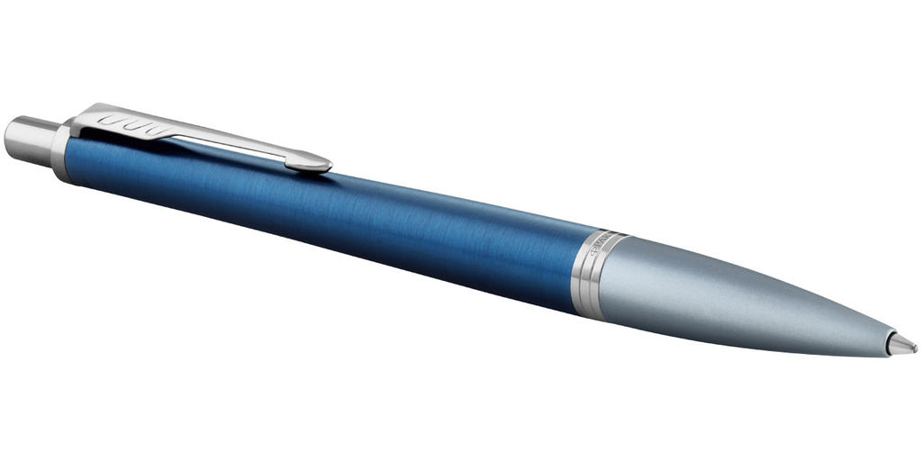 Ручка кулькова Urban Premium, колір синій, сріблястий