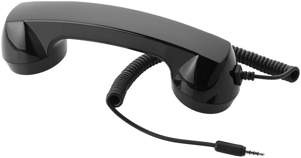 Трубка для мобільного телефону в стилі ретро, колір суцільний чорний