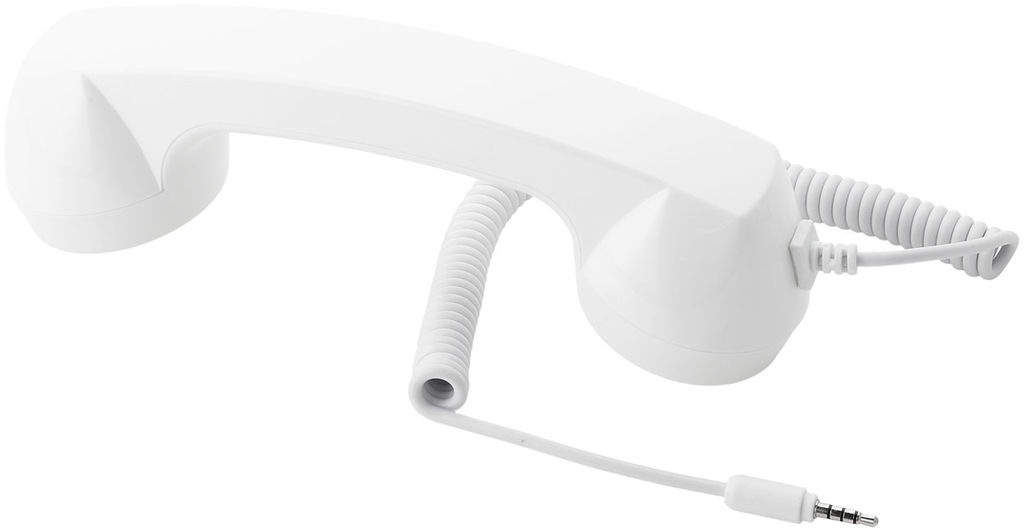 Трубка для мобільного телефону в стилі ретро, колір білий