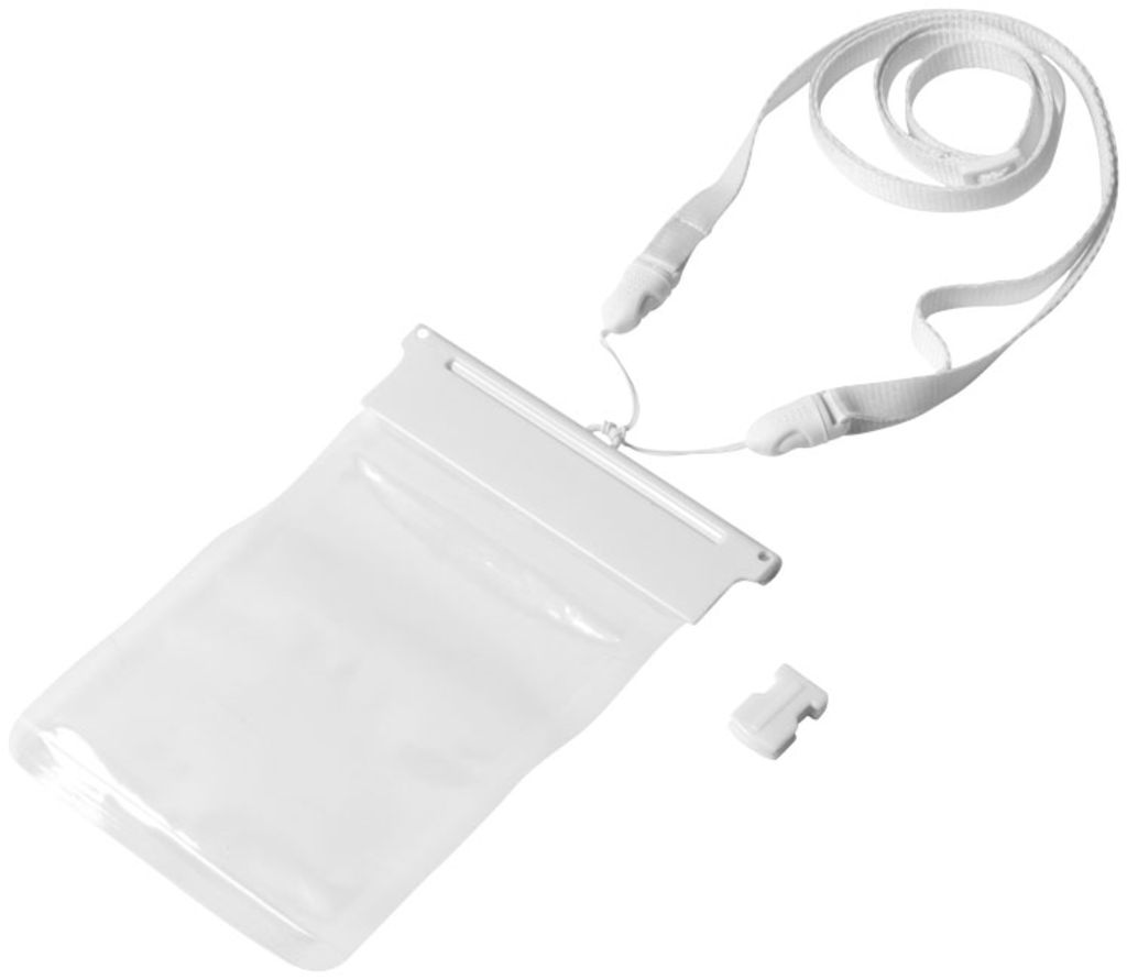 Водонепроникний чохол Splash для смартфонів з сенсорним екраном, колір білий, прозорий