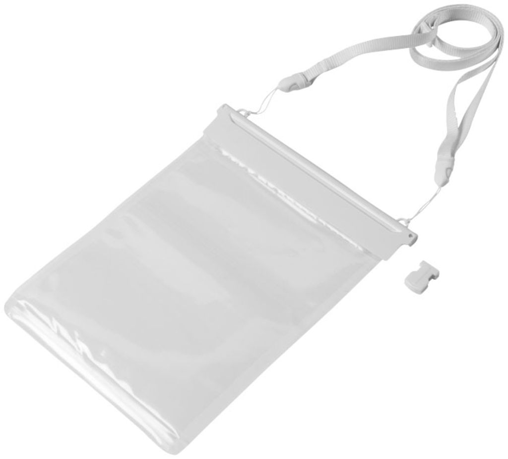 Водонепроницаемый чехол Splash для минипланшетов с сенсорным экраном, цвет белый, прозрачный