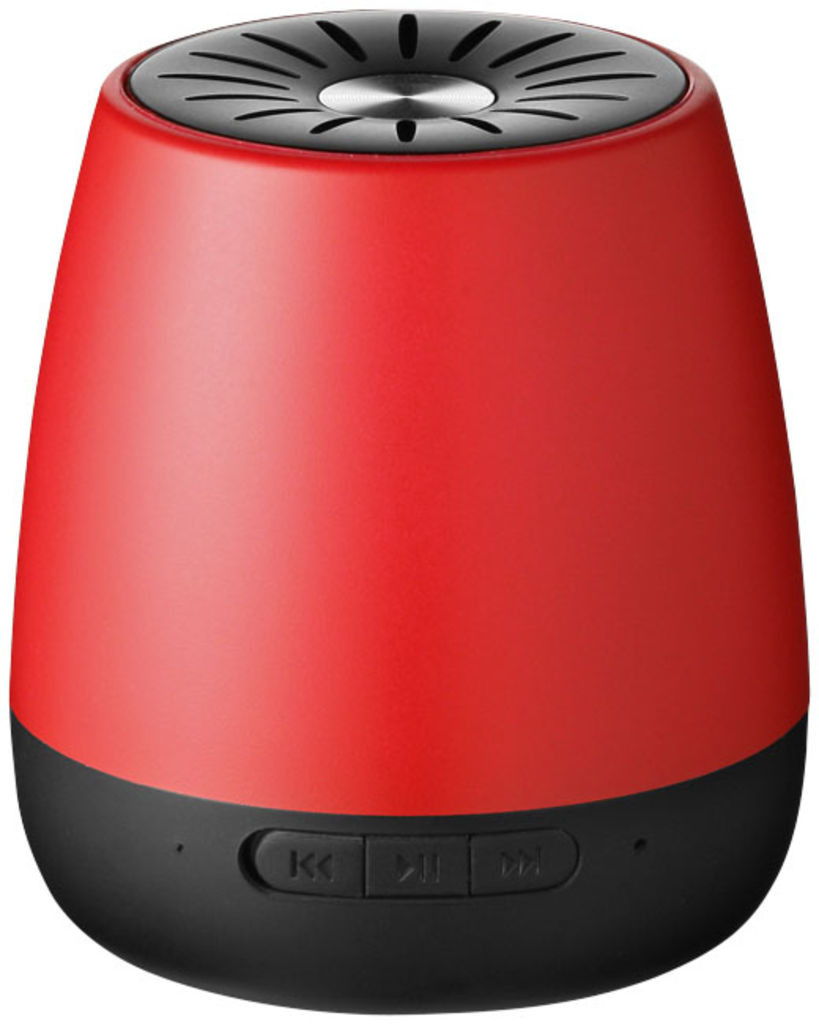 Колонка Padme Bluetooth, колір червоний, суцільний чорний