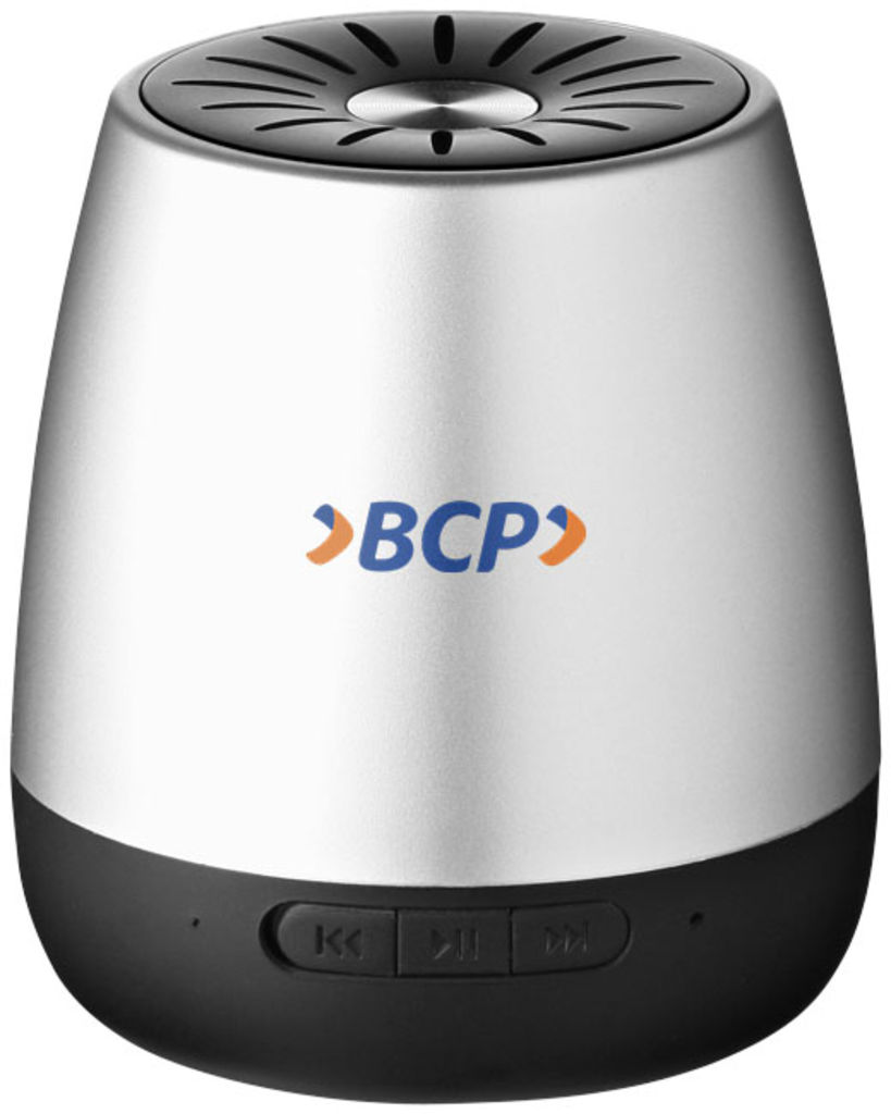 Колонка Padme Bluetooth, цвет серебряный, сплошной черный - 10821603- Фото №2
