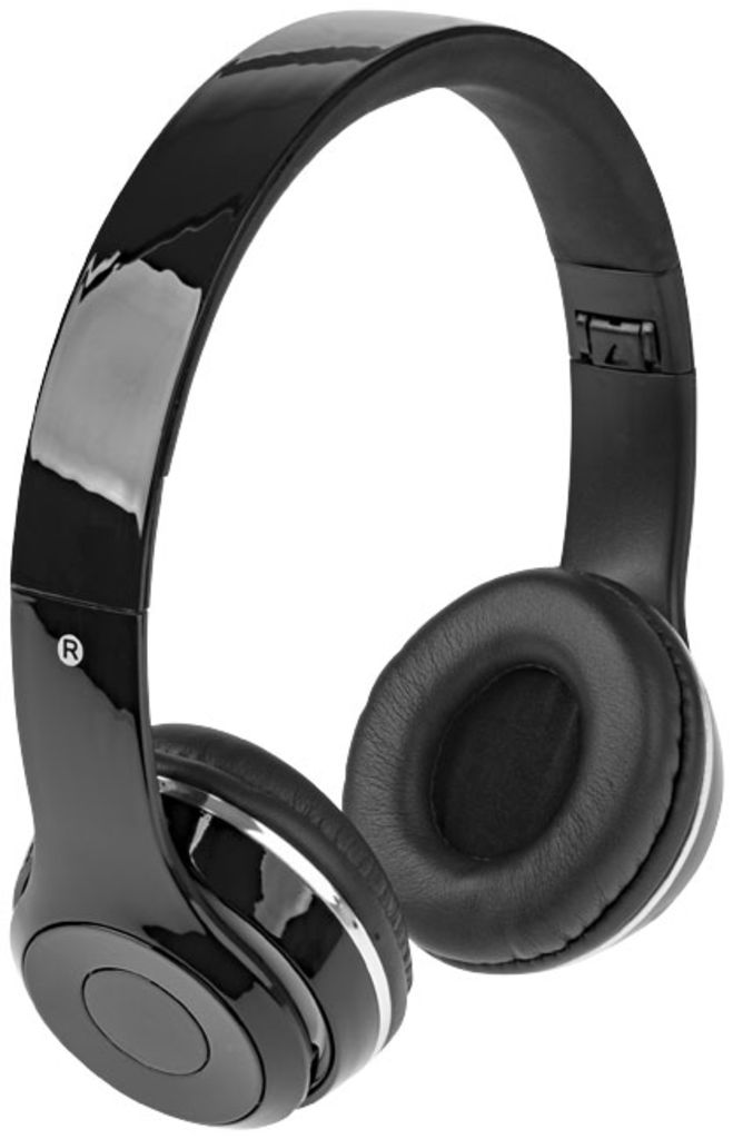 Складані навушники Cadence Bluetooth в чохлі, колір суцільний чорний