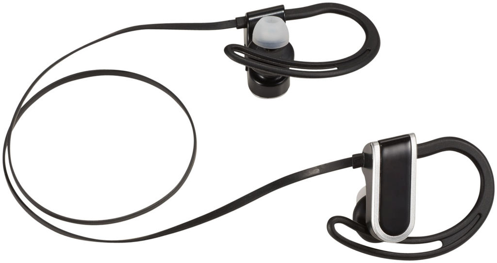 Навушники Super Pump Bluetooth, колір суцільний чорний, срібний