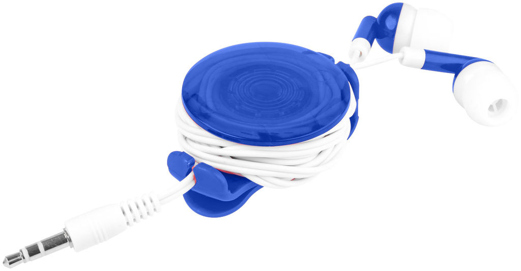 Навушники з ліхтариком Strix, колір яскраво-синій, білий