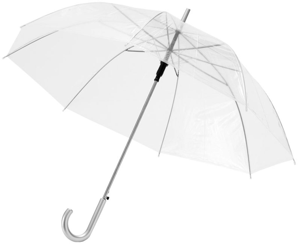 Прозрачный автоматический зонт , цвет белый прозрачный
