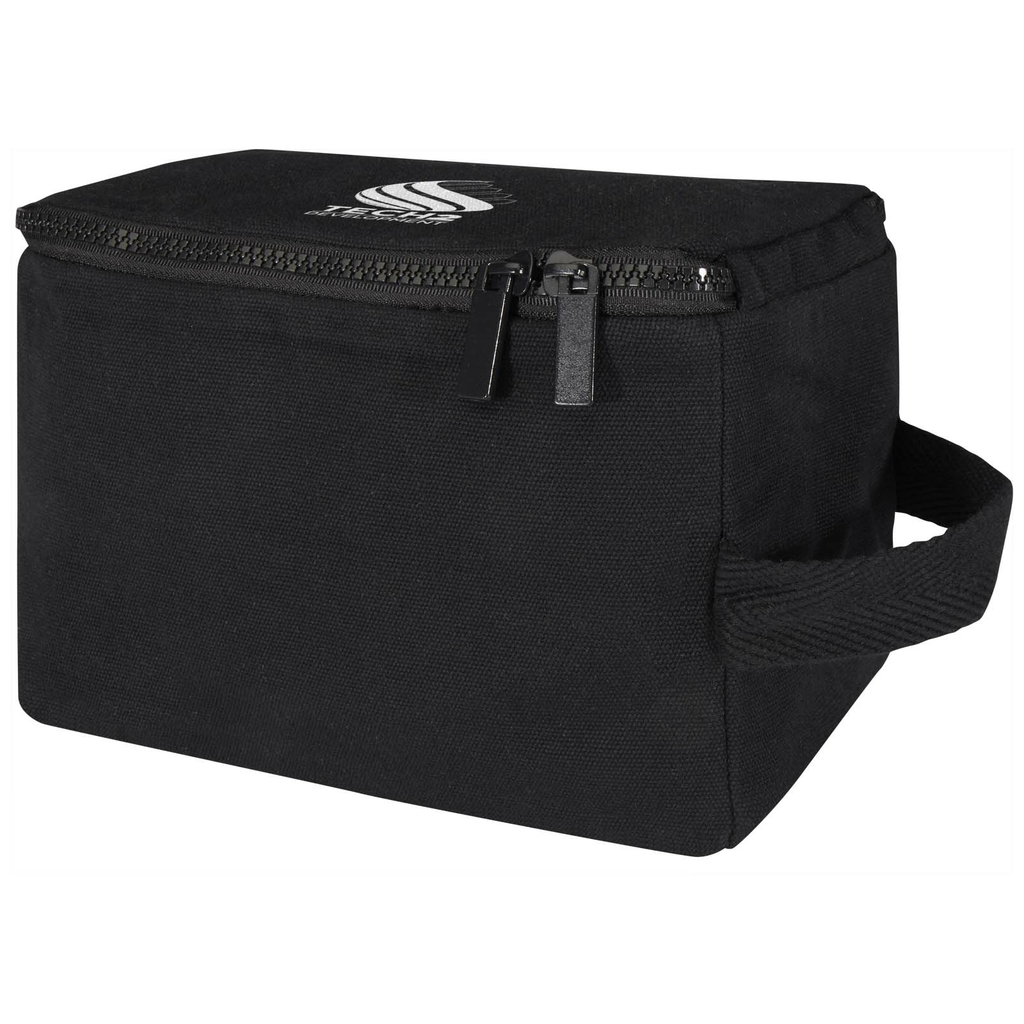 Органайзер для туалетного приладдя з переробленого матеріалу Pack500 г/м² Aware™, колір чорний - 12074690- Фото №2 Органайзер для туалетного приладдя з переробленого матеріалу Pack500 г/м² Aware™, колір чорний - 12074690- Фото №2