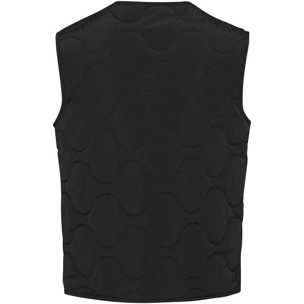 Quartz утепленный жилет унисекс из переработанного материала GRS сплошной черный  размер XL - 39477904- Фото №4