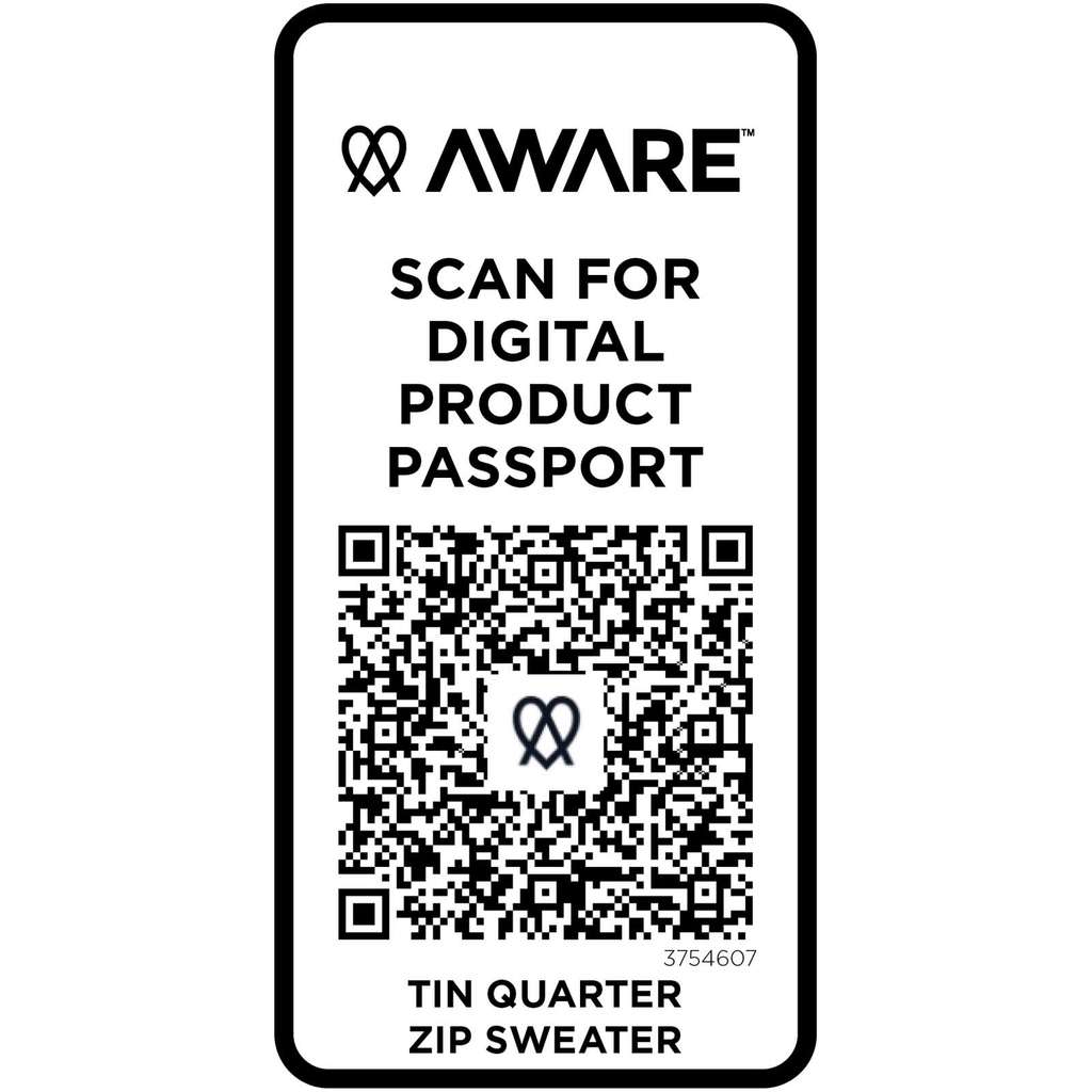 Tin унисекс-свитер с молнией на четверть из переработанных материалов Aware™ , цвет oatmeal размер XXL - 37546075- Фото №5 Tin унисекс-свитер с молнией на четверть из переработанных материалов Aware™ , цвет oatmeal размер XXL - 37546075- Фото №5