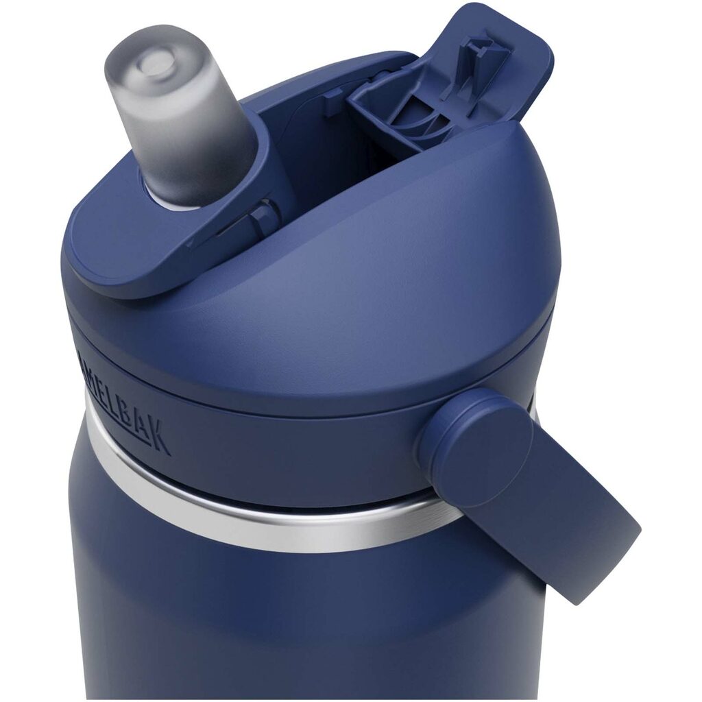 Camelbak® Thrive Flip VSS пляшка для води з нержавіючої сталі об'ємом 740 мл з відкидною трубочкою синій - 10088855- Фото №3